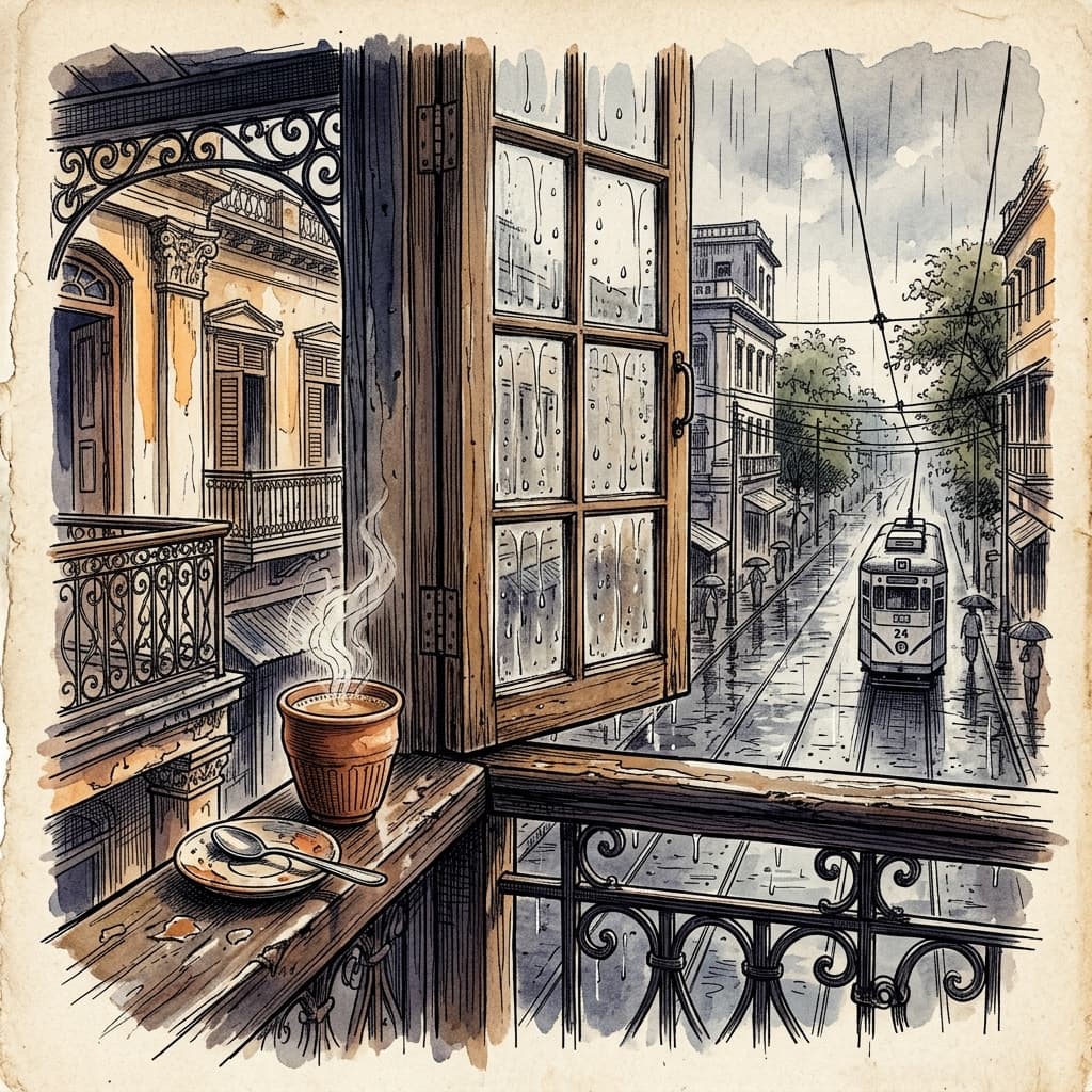 Monsoon on the Veranda